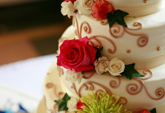 Svatební dort a pečivo